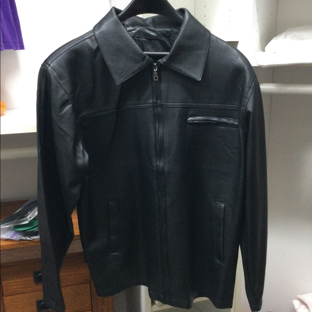 Men’s vegan leather jacket